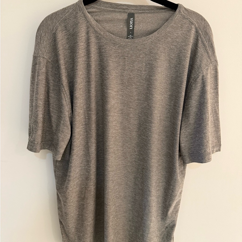 Vuori Heathered Gray Top
